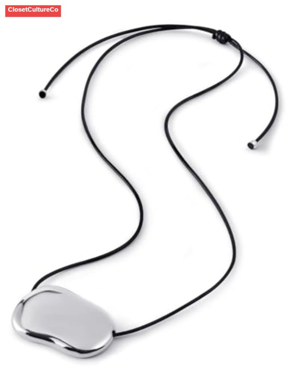 18K PVD Gold Plated Stainless Steel Pendant Necklace Adjustable Cord